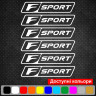 Комплект наклеек на суппорта - Lexus F Sport v2 (6 шт.)