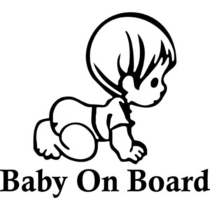 Вінілова наклейка на автомобіль - Baby on Board v27