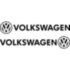 Набір вінілових наклейок на автомобіль - Volkswagen (2шт) Набір вінілових наклейок на автомобіль - Volkswagen (2шт)
