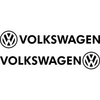 Набір вінілових наклейок на автомобіль - Volkswagen (2шт)