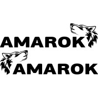 Набір вінілових наклейок на борт автомобіля - Volkswagen Amarok (2 шт)