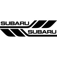 Набір вінілових наклейок на борт автомобіля - Subaru (2 шт)