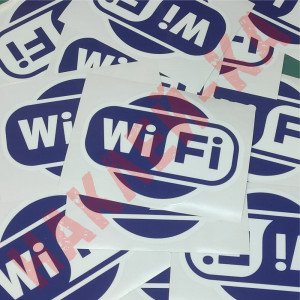 Вінілова наклейка - Wi-Fi (12 см)