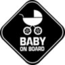 Виниловая наклейка на автомобиль - Baby on Board v28 Виниловая наклейка на автомобиль - Baby on Board v28