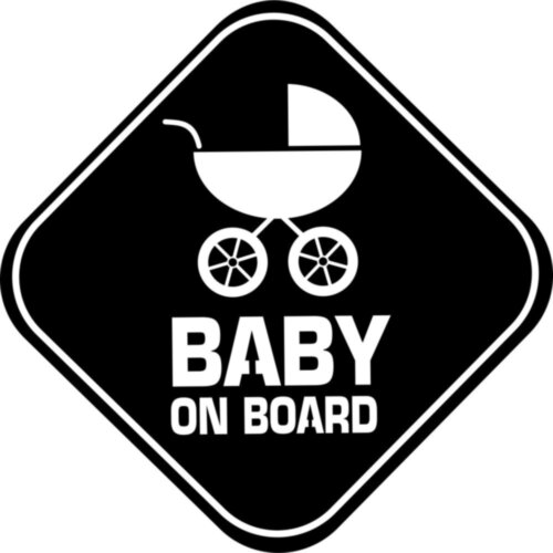 Виниловая наклейка на автомобиль - Baby on Board v28