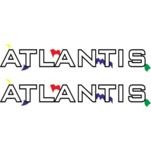Набір вінілових наклейок на автомобіль - Atlantis Volkswagen (2шт)