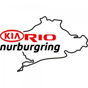 Вінілова наклейка на автомобіль - KIA Rio Nurburgring | КІА Ріо Нюрбургрінг