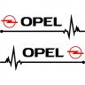 Набор наклеек на зеркала авто - Opel Пульс (2шт)