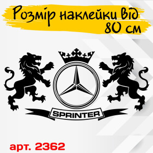 Вінілова наклейка на автомобіль - Леви Mercedes Sprinter / Мерседес Спрінтер v2