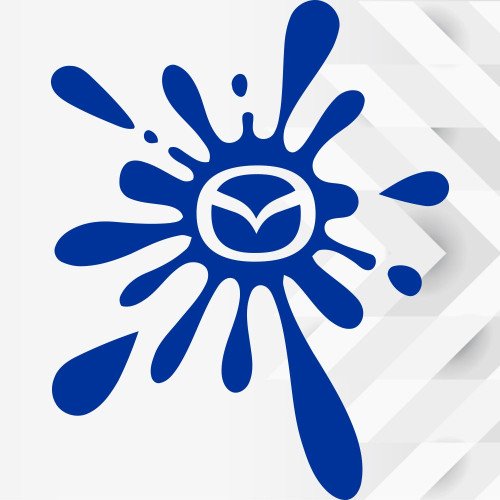 Вінілова наклейка на автомобіль - Клякса Mazda