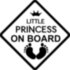 Вінілова наклейка на автомобіль - Little Princess on Board Вінілова наклейка на автомобіль - Little Princess on Board