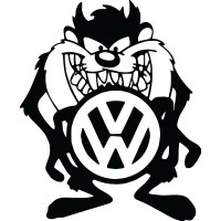 Виниловая наклейка на автомобиль - Volkswagen Tasmanian Devil
