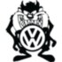 Вінілова наклейка на автомобіль - Volkswagen Tasmanian Devil