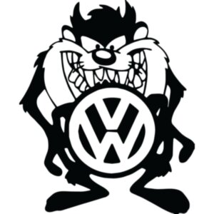 Вінілова наклейка на автомобіль - Volkswagen Tasmanian Devil