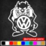 Вінілова наклейка на автомобіль - Volkswagen Tasmanian Devil