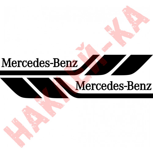 Набор виниловых наклеек на борт автомобиля - Mercedes-Benz (2 шт)