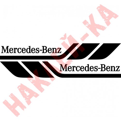 Набор виниловых наклеек на борт автомобиля - Mercedes-Benz (2 шт)