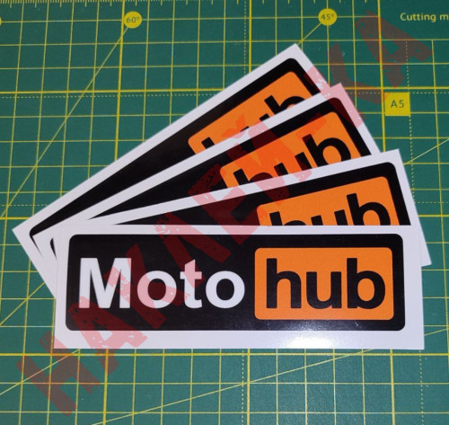 Вінілова наклейка на мотоцикл - Moto hub