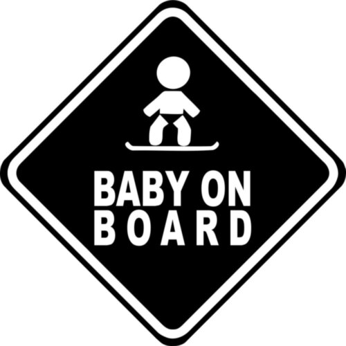 Вінілова наклейка на автомобіль - Baby on Board v29