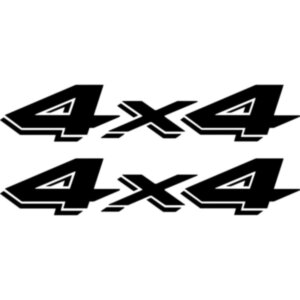 Набір вінілових наклейок на автомобіль - 4x4 v5 (2шт)