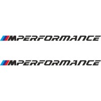 Набір вінілових наклейок на автомобіль - BMW M Performance (2шт)