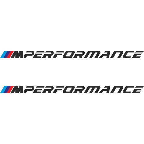 Набір вінілових наклейок на автомобіль - BMW M Performance (2шт)