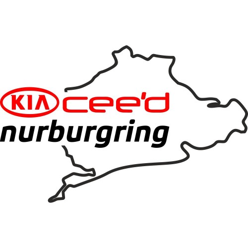 Вінілова наклейка на автомобіль - KIA Ceed Nurburgring | КІА Сід Нюрбургрінг