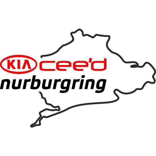 Виниловая наклейка на автомобиль - KIA Ceed Nurburgring | КИА Сид Нюрбургринг