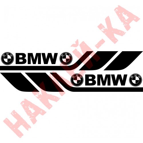 Набор виниловых наклеек на борт автомобиля - BMW (2 шт)