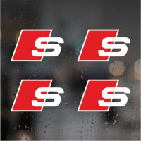 Наклейки на суппорта и диски - Audi S, 4 шт