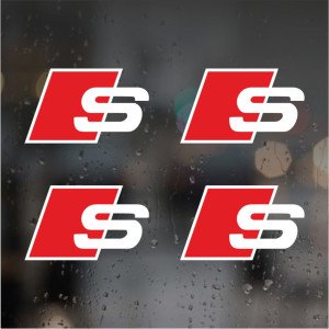 Наклейки на супорти та диски - Audi S, 4 шт Наклейки на супорти та диски - Audi S, 4 шт