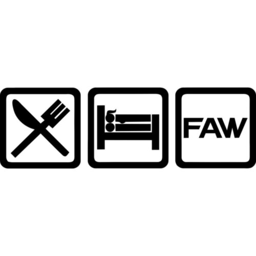 Виниловая наклейка на автомобиль - Eat Sleep FAW