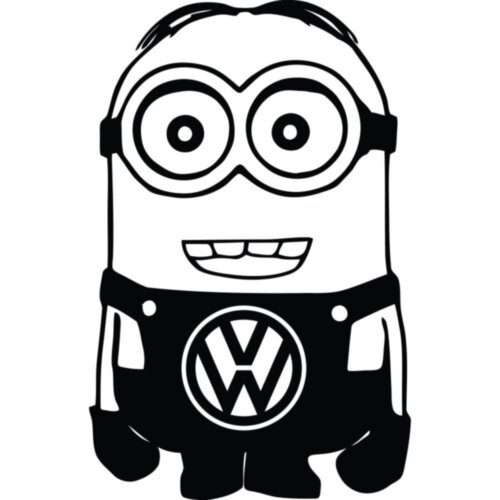Виниловая наклейка на автомобиль - Volkswagen Minion | Фольксваген Миньон