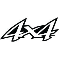 Вінілова наклейка на автомобіль - 4x4 v6