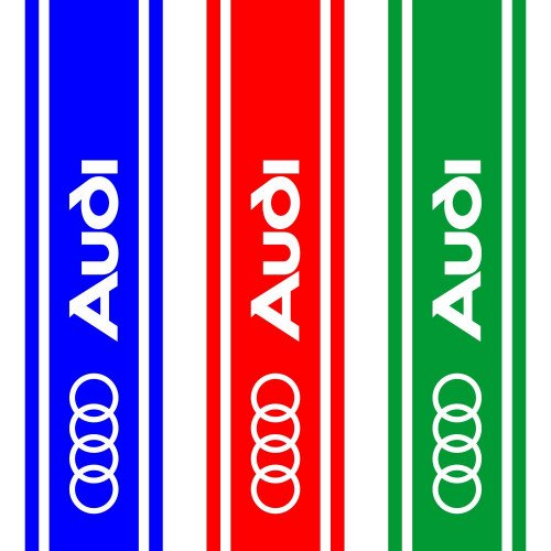 Виниловая наклейка на капот автомобиля - полоса Audi