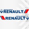 Набор виниловых наклеек на борт автомобиля - Renault (2 шт) v3 Набор виниловых наклеек на борт автомобиля - Renault (2 шт) v3
