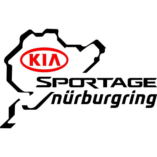 Вінілова наклейка на автомобіль - KIA Sportage Nurburgring | КІА Спортейдж Нюрбургрінг v2