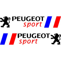 Набор виниловых наклеек на автомобиль - Peugeot sport v2 (2шт)