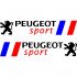 Набор виниловых наклеек на автомобиль - Peugeot sport v2 (2шт) Набор виниловых наклеек на автомобиль - Peugeot sport v2 (2шт)