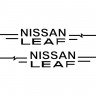 Набор наклеек на зеркала авто - Nissan Leaf (2шт) Набор наклеек на зеркала авто - Nissan Leaf (2шт)