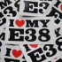 Виниловая наклейка стикер на автомобиль - I love my BMW E38 Виниловая наклейка стикер на автомобиль - I love my BMW E38