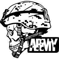 Вінілова наклейка на автомобіль - Череп Army