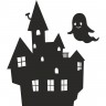 Вінілова наклейка - Замок Halloween v3