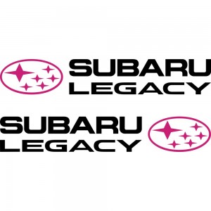 Набір наклейок на дзеркала авто - Subaru Legacy (2шт)