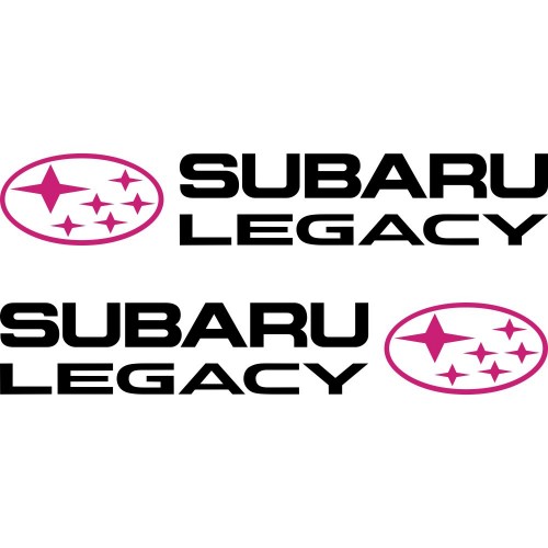 Набір наклейок на дзеркала авто - Subaru Legacy (2шт)