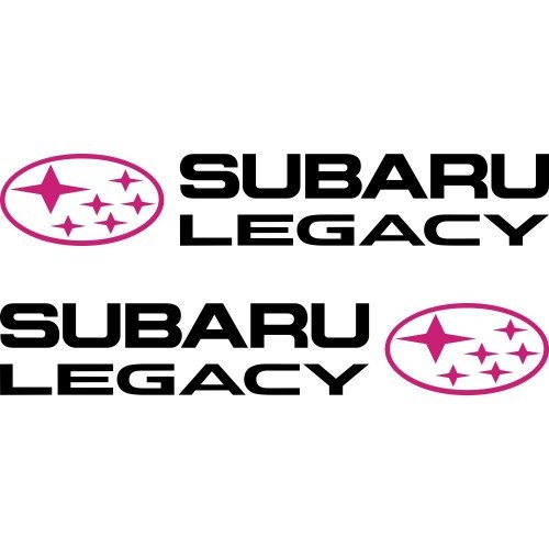 Набор наклеек на зеркала авто - Subaru Legacy (2шт)