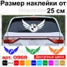 Вінілова наклейка на автомобіль - Крила BMW v2 Вінілова наклейка на автомобіль - Крила BMW v2