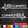Набір вінілових наклейок на автомобіль - KIA Ceed Пульс (2шт.) Набір вінілових наклейок на автомобіль - KIA Ceed Пульс (2шт.)