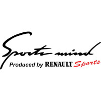 Вінілова наклейка на автомобіль - Sports mind produced by Renault sports