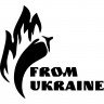Вінілова наклейка на автомобіль - From Ukraine